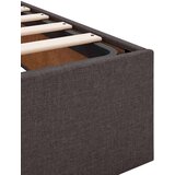  Konstrukcija postelje Temno rjava 140 x 200 cm blago | Shoptok.si