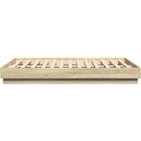 vidaXL Posteljni okvir sonoma hrast 140x190 cm inženirski les | Shoptok.si