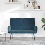 SOFA za dvije osobe Plava 115 x 61 x 87 cm Baršun | shoptok.hr
