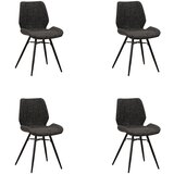 MID.YOU SET STOLOV, tekstil črna | Shoptok.si