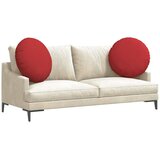  Jastučići za sjedenje 2 pcs Crvena Ø60 x 21 cm tkanina | shoptok.hr