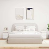  Noćni ormarići s LED svjetlima 2 kom bijeli 35 x 39 x 55 cm | Eponuda.com