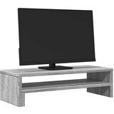 vidaXL Stojalo za monitor siva sonoma 54x22x15 cm inženirski les | Shoptok.si