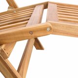 PREKLOPNA palubna stolica Prirodna Čvrsto teak drvo | shoptok.hr