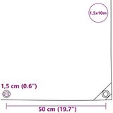 vidaXL Cerada 650g / m² Smeđa 1,5 x 10 m Platno s PVC premazom | shoptok.hr