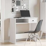  Radni stol bijeli 80 x 40 x 75 cm od iverice | shoptok.hr