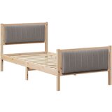  Okvir kreveta Smeđa i taupe 90 x 200 cm Masivna borovina | shoptok.hr