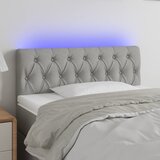  LED uzglavlje svjetlosivo 100 x 7 x 78/88 cm od tkanine | shoptok.hr