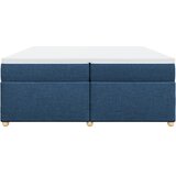  Krevet s oprugama i madracem plavi 200 x 200 cm od tkanine | shoptok.hr