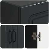  Set ormara 2 kom. Crna Konstruirano drvo - Crna | shoptok.hr