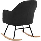  Stolica za ljuljanje tamnosiva baršunasta | shoptok.hr