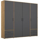 Modern Living Omara S Klasičnimi Vrati Voyager, Barva Hrasta, Siva | Shoptok.si