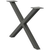 vidaXL Noge stolića za kavu X-oblika 2 kom antracit 70x(42-43)cm čelik | shoptok.hr