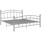  Posteljni okvir siv kovinski 140x200 cm, (20647500) | Shoptok.si