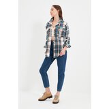 Trendyol blue Plaid Tall Shirt | ePonuda.com