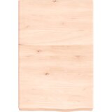  Zidna polica 40 x 60 x (2 - 6) cm neobrađena masivna hrastovina | shoptok.hr