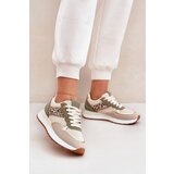 Boto Women Sports Shoes With Panther Print On Platform Green Davinara | Shoptok.si