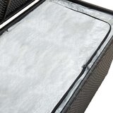 vidaXL Vrtna kutija za pohranu od poliratana 100 x 50 x 50 cm crna | shoptok.hr