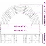  Klupa pod drvetom 4-Broj sjedala 210 x 80 x 45 cm | shoptok.hr