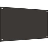 vidaXL Zaščita za kuhinjo 2 pcs Temno siva 90 x 50 cm kaljeno steklo | Shoptok.si