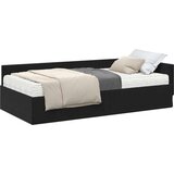  Kutni krevetni okvir s madracem Ostalo 2 pcs Siva Baršun | shoptok.hr