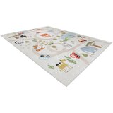 RugsX BAMBINO 1165 pralna preproga živalski vrt za otroke protizdrsna - bež 80/150 cm | Shoptok.si