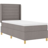 Box Spring postelja z vzmetnico taupe 100x200 cm tkanina, (22050426) | Shoptok.si