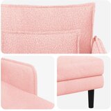  Preveliki šezlong Ružičasta Bouclé - Ružičasta 71 cm | shoptok.hr