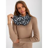 Fashion Hunters Ladies' gray leopard scarf Cene