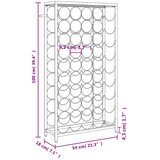  Stalak za vino za 45 boca crni 54 x 18 x 100 cm kovano željezo | shoptok.hr
