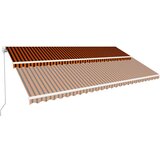  Ročno zložljiva tenda 600x300 cm oranžna in rjava, (20692811) | Shoptok.si