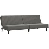  The Living Store Kavč dvosed z ležiščem sivo umetno usnje - Raztegljiv Kavč, (21501688) | Shoptok.si