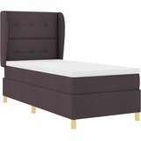  Krevet s opruga kutije Tamno smeđa 200 x 100 cm tkanina | shoptok.hr
