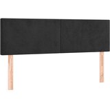  s oprugama i madracem crni 140 x 190 cm baršunasti | shoptok.hr