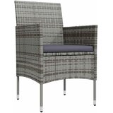  7-dijelni vrtni blagovaonski set s jastucima sivo-crni Siva Dužina stola 200 cm | shoptok.hr