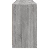  Komoda s LED svjetlima boja sivog hrasta 123x37x67 cm Siva | shoptok.hr