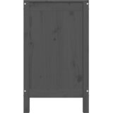  Kutija za rublje siva 88,5 x 44 x 76 cm od masivne borovine | shoptok.hr