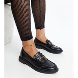 Gemre Black Loafers with Laurel Buckle | Shoptok.si