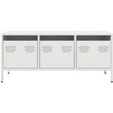 TV ormarić bijeli 101,5x39x43,5 cm hladno valjani čelik | shoptok.hr
