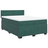  The Living Store Box spring postelja z vzmetnico temno zelen 140x190 cm žamet - Box Spring Postelja, (21492318) | Shoptok.si