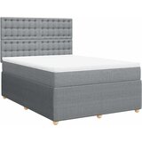  Krevet box spring s madracem svjetlosiva 160x200 cm tkanina | shoptok.hr