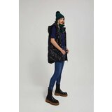 Marisse Quilted Vest With Hood And Zipper, Black | Shoptok.si