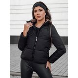 DStreet Kurtka damska zimowa NORDPUFF puchowa z kapturem czarna | shoptok.hr