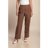 Fenzy Plus Size Hlače, Rjave | Shoptok.si