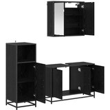  Set namještaja za kupaonicu 3 kom. Crni hrast 90 x 33 x 60 cm | shoptok.hr