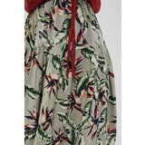 Marisse Floral Print Skirt L-Sc-3717 White_Black | Eponuda.ba
