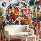  Foto tapeta - Hippie Graffiti 147x105 Samoljepljiva | shoptok.hr