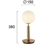  Stona lampa JOLIN 1xG9/5W/230V zlatna | Eponuda.com