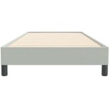 Box Spring krevet bez madracem svijetlo sivi 80x220 cm samt | Eponuda.com