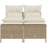  4-dijelni set vrtnih sofa s jastucima bež od poliratana | shoptok.hr